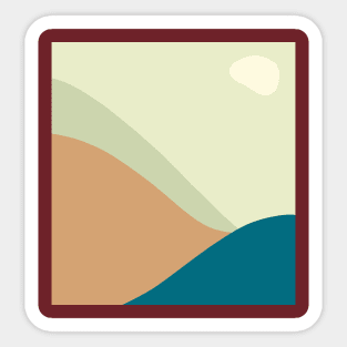 aesthetic abstract landscape Sticker